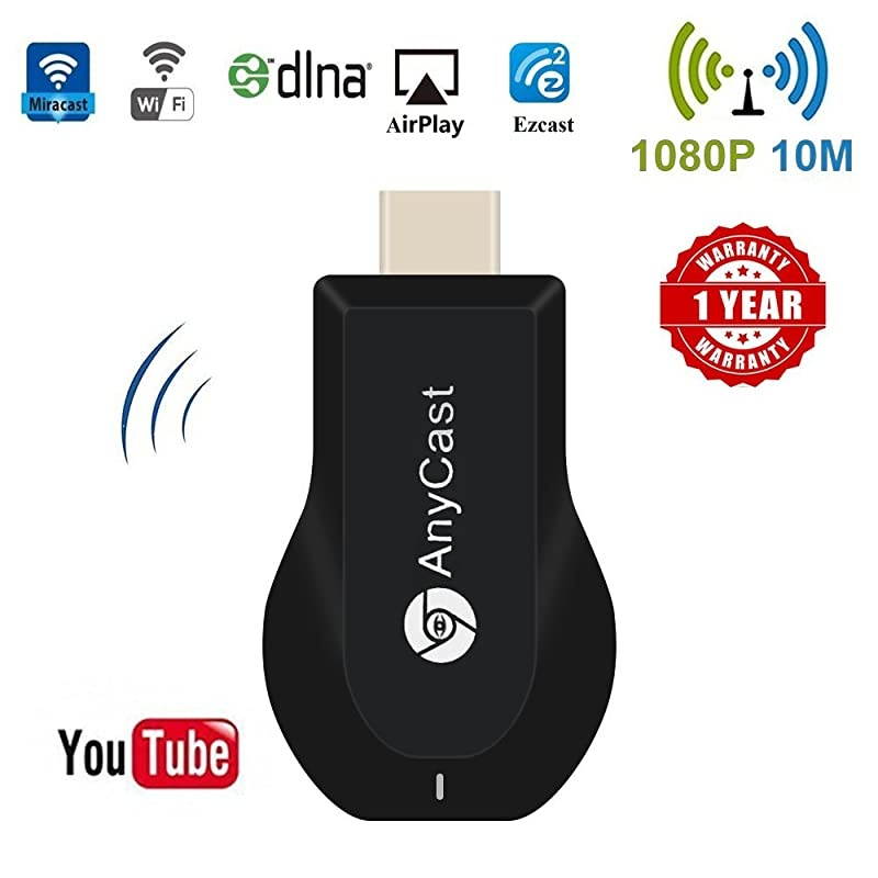 Display Dongle Wireless HDMI Dongle 1080P Airplay Dongle Digital AV to HDMI Connector for iOSAndroidSamsungiPhoneiPad Support DLNAAirplay MirrorMiracast Ezcast Support Upgrade