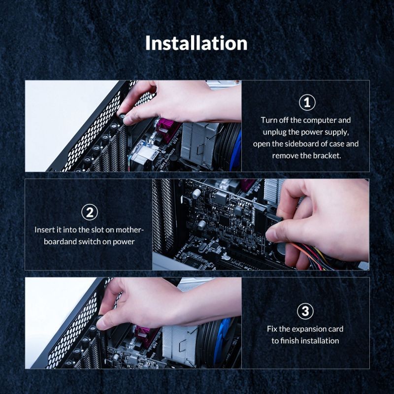 ORICO USB PCI-E Card, USB 3.2 Gen 2 Internal Expansion Card,Type C PCI-Express 4X to USB 3.2 Gen 2x2 (20 Gbps), ASM3242 Chipset for Windows 8/10/Linux,Compatible Slot: PCIe x4 (3.0), PCIe x8, PCIe x16