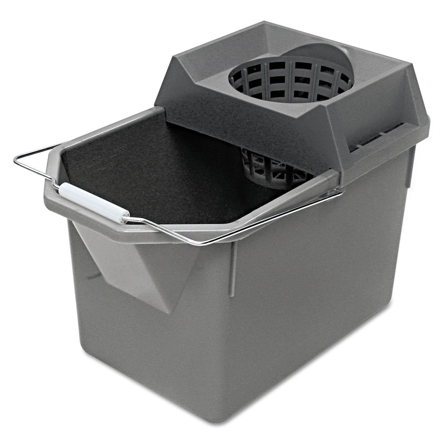 Rubbermaid Commercial Pail/Strainer Combination 15qt Steel Gray 6194STL
