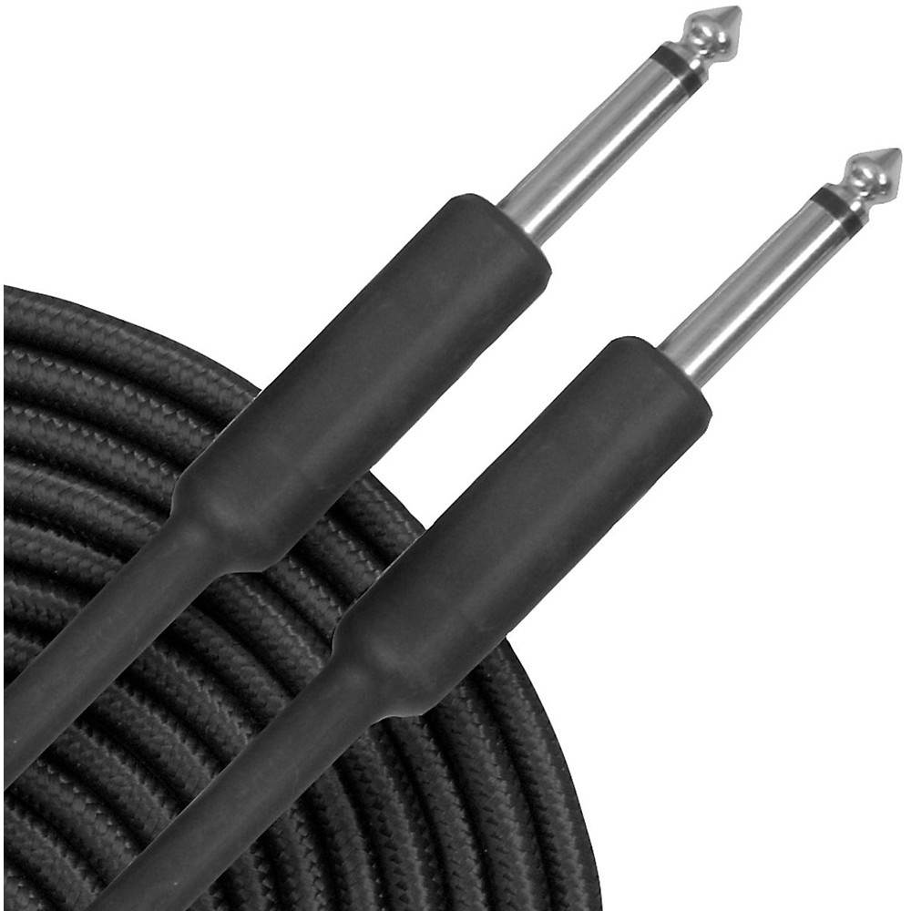 Musician's Gear Braided Instrument Cable 1/4 30 Ft 4-Pack Black