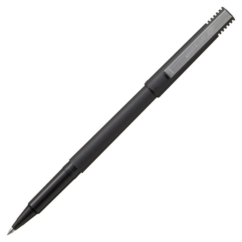 uni-ball Roller Ball Stick Pens, 0.5 mm Micro Tip, Black, pk of 36