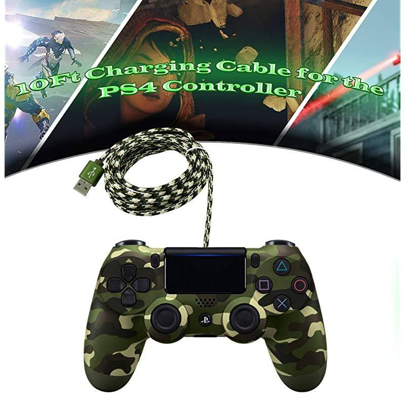 Charger Cable for PS4 Controller 2pack 10ft 21A Extra Long Micro USB Power Charging Cord for Sony Playstation 4 PS4 ProSlim DualShock 4 Microsoft Xbox One XS Elite Playstation4 Android