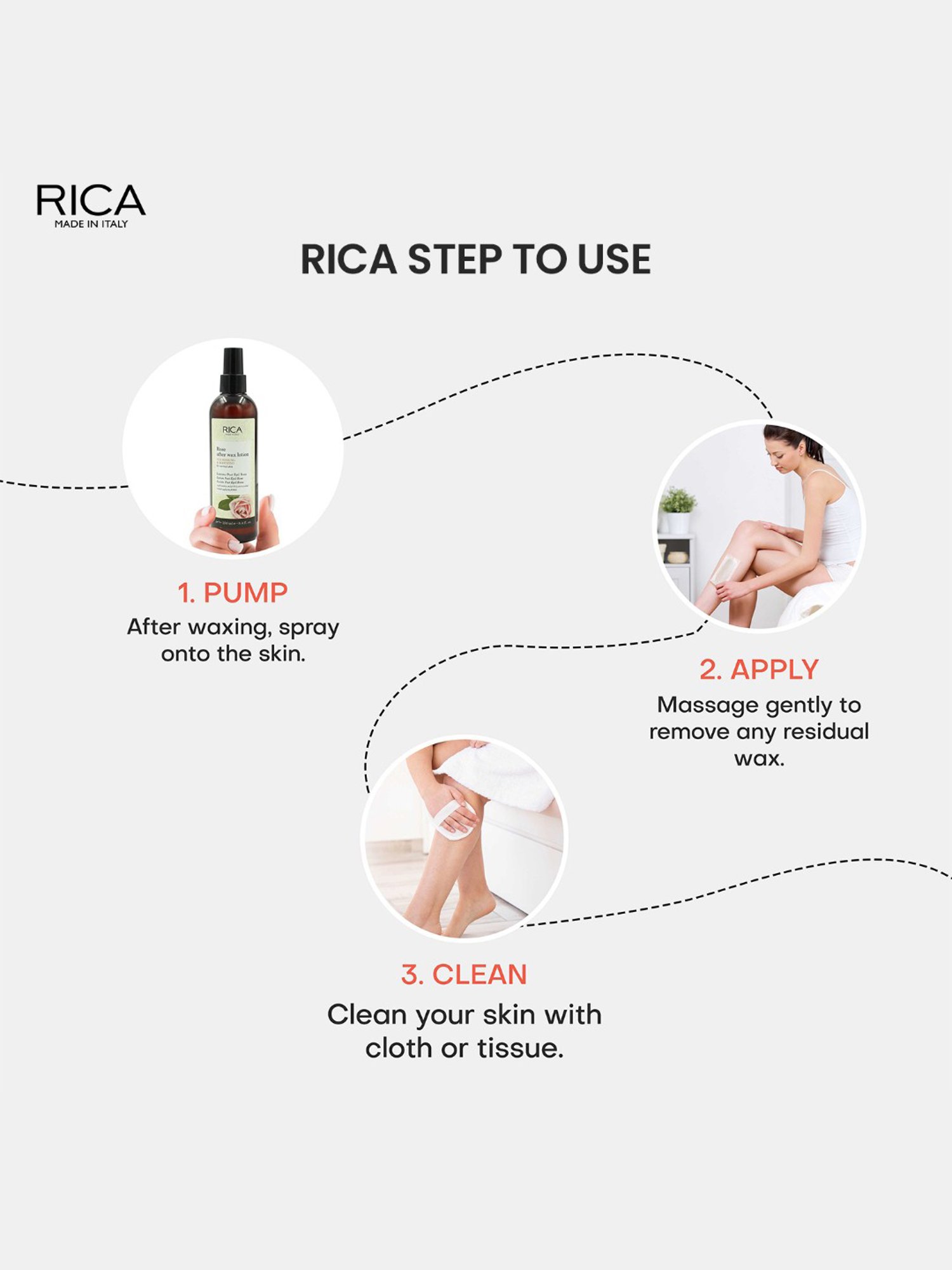 Rica Rose After Waxing Lotion - 250 ml
