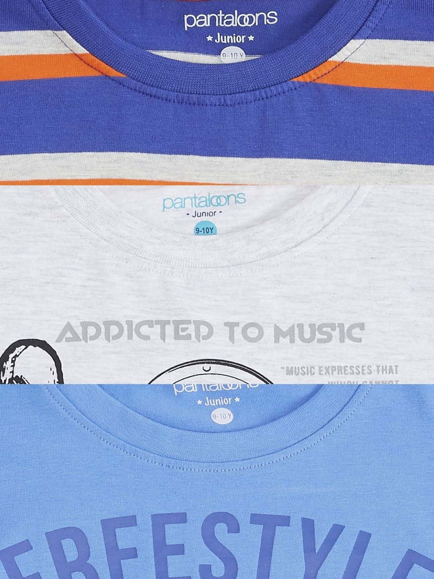 Pantaloons Baby Kids Multicolor Cotton Printed Full Sleeves T-Shirt