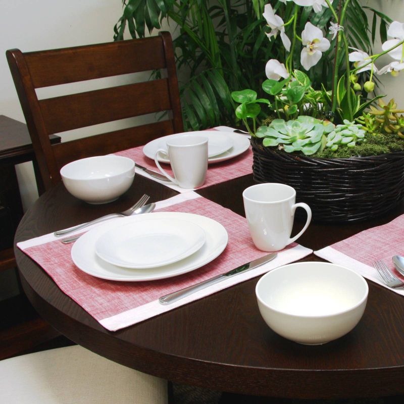 Gibson Home 16pc Stoneware Ogalla Dinnerware Set White