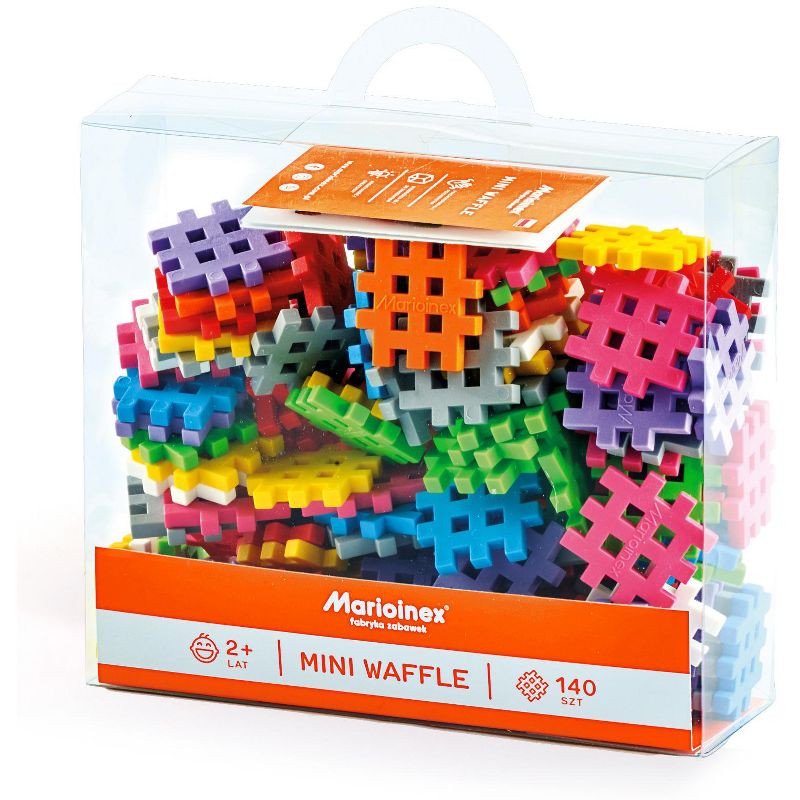 ECR4Kids Mini Waffle Blocks Building Set - 140 Piece