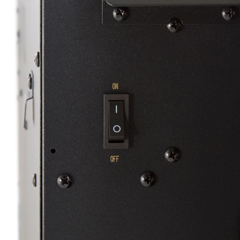 Northwest 50" Color Changing Led Electric Fireplace With Remote Black