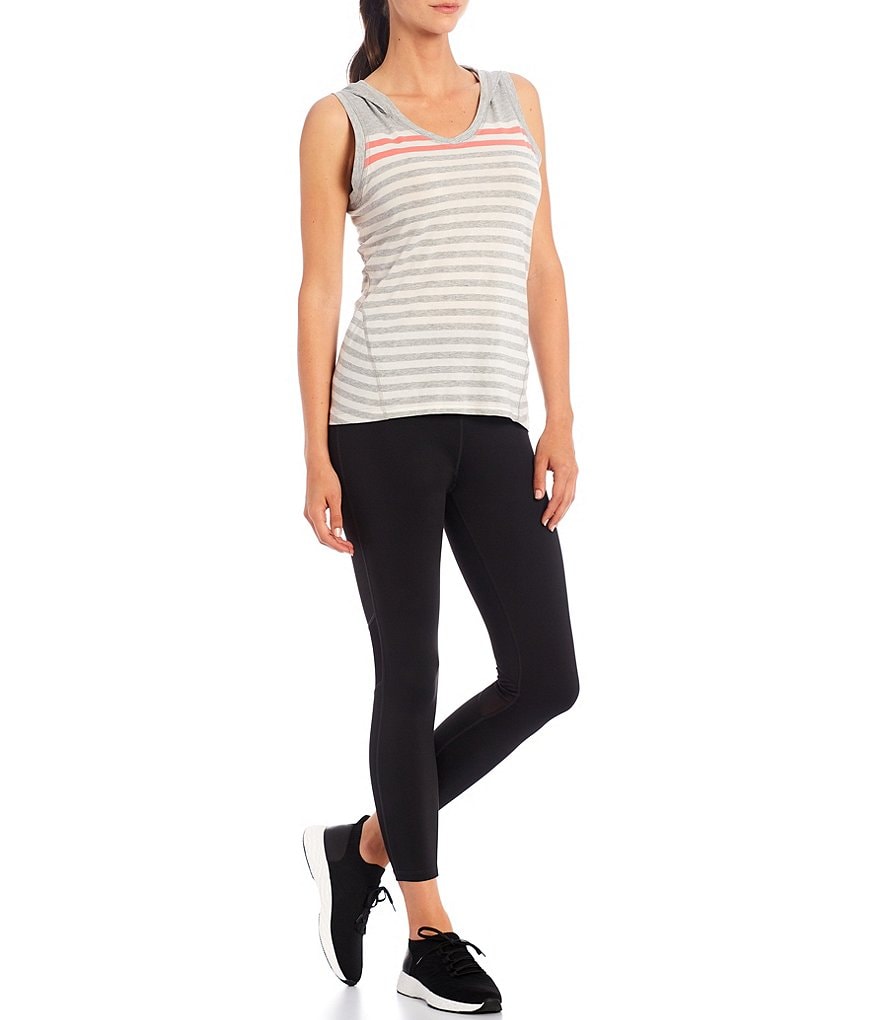 Calvin Klein Performance Dynamic Stripe Sleeveless Hoodie