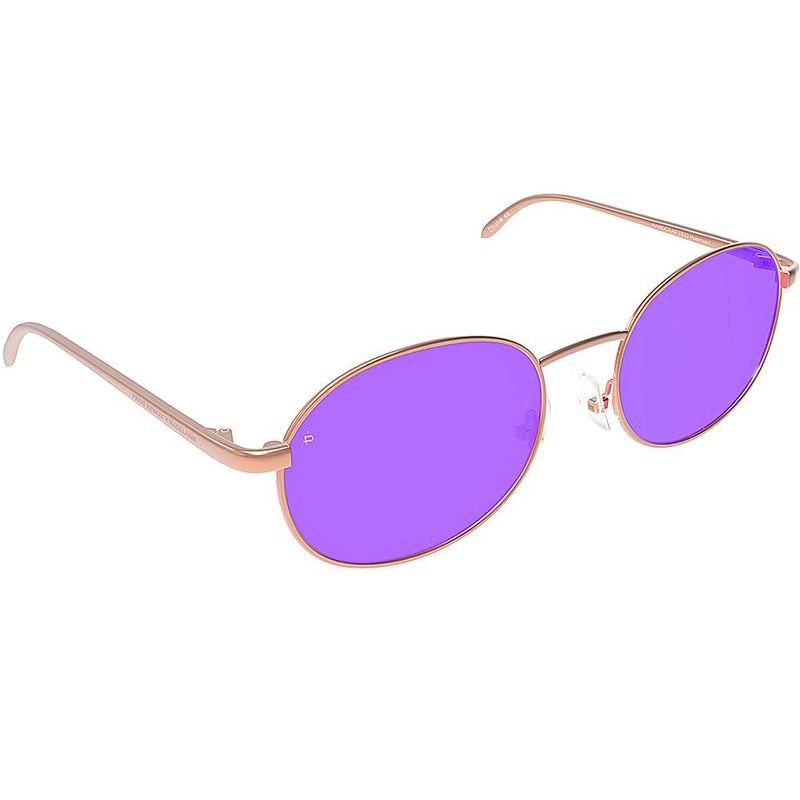 Priv'e Revaux The Candy  Unisex Oval Polarized Sunglasses Rose Gold 52mm