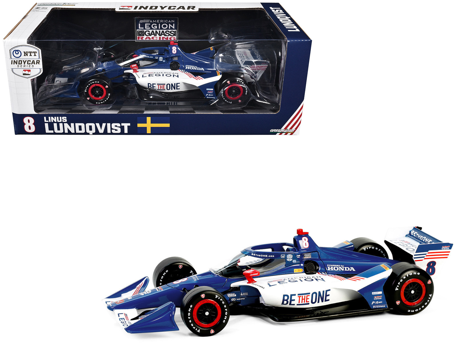 Dallara IndyCar #27 Kyle Kirkwood "AutoNation" Andretti Autosport "NTT IndyCar Series" (2024) 1/18 Diecast Model Car by Greenlight