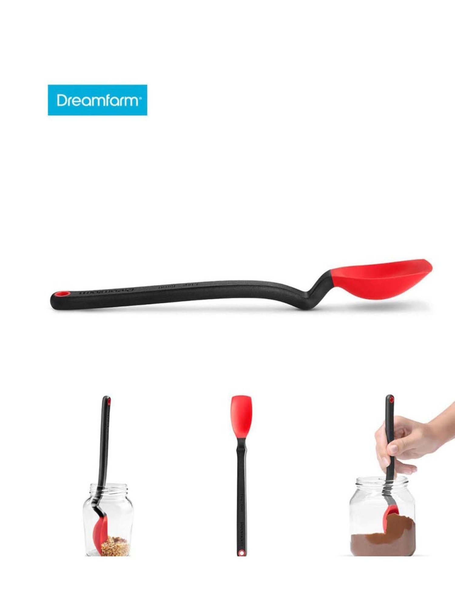 Dreamfarm Red Medium Sit Up Scraping Supoon