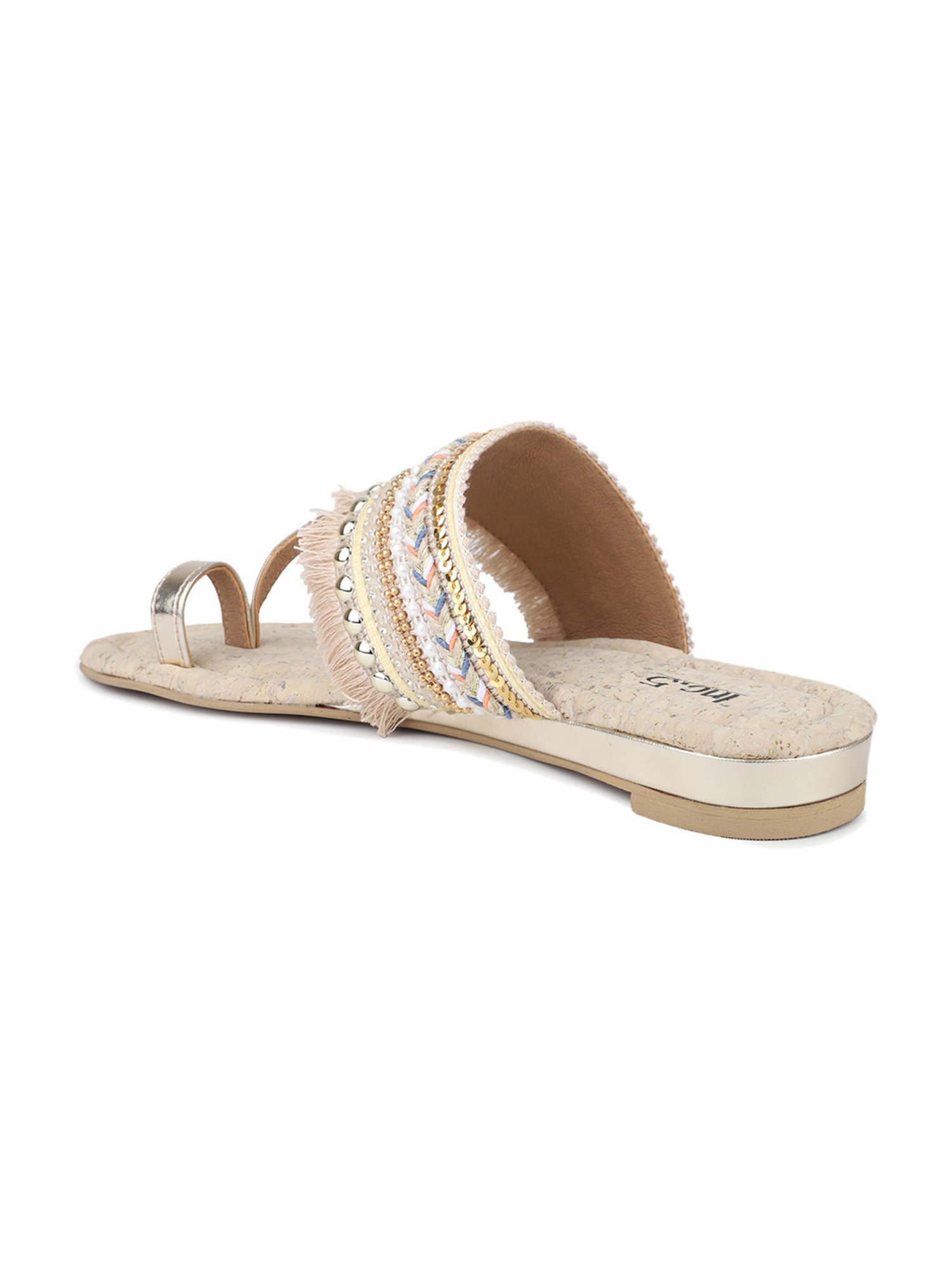 Inc.5 Women's Gold Toe Ring Sandals