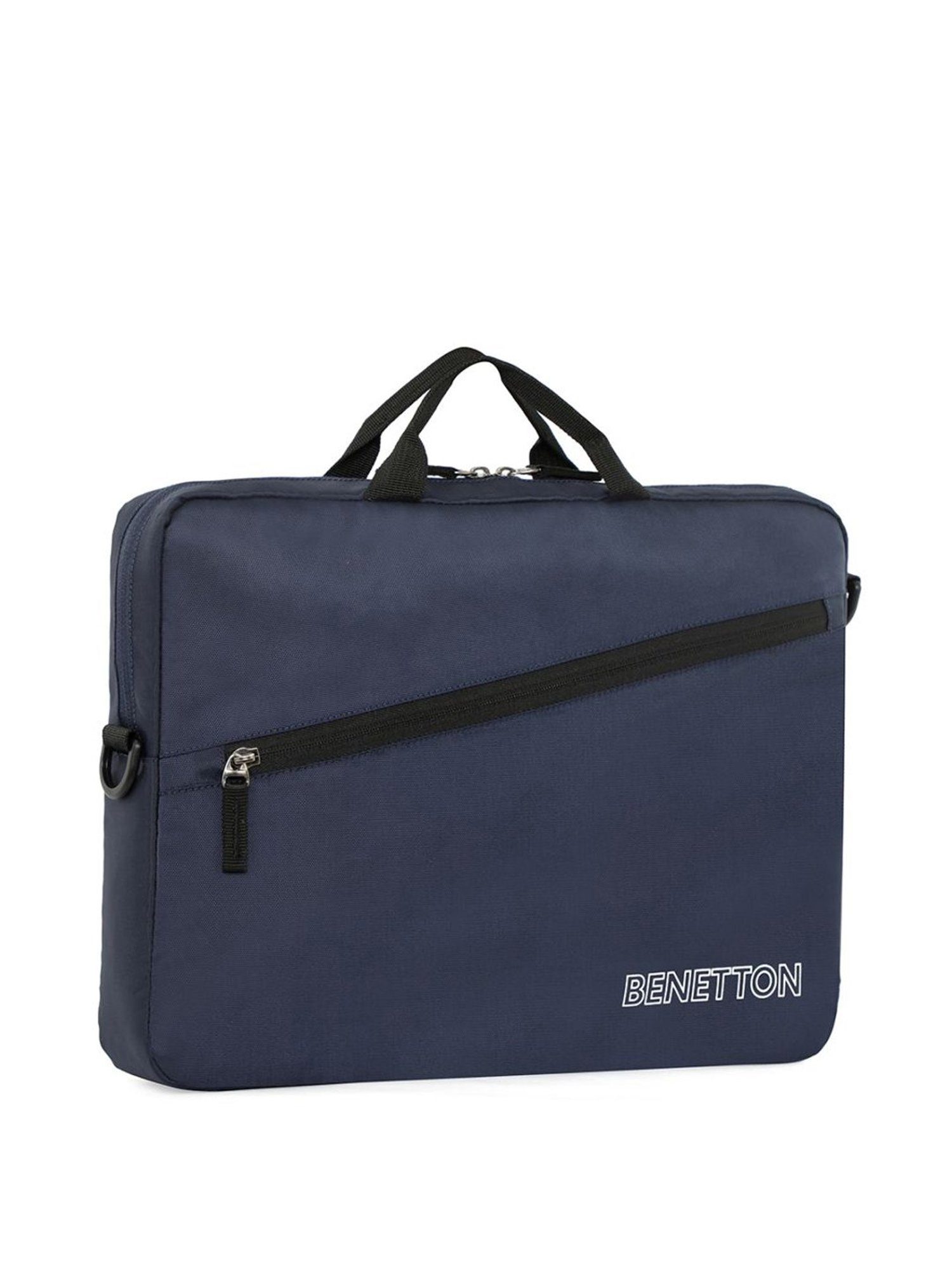 Priority Navy Synthetic Medium Messenger Bag