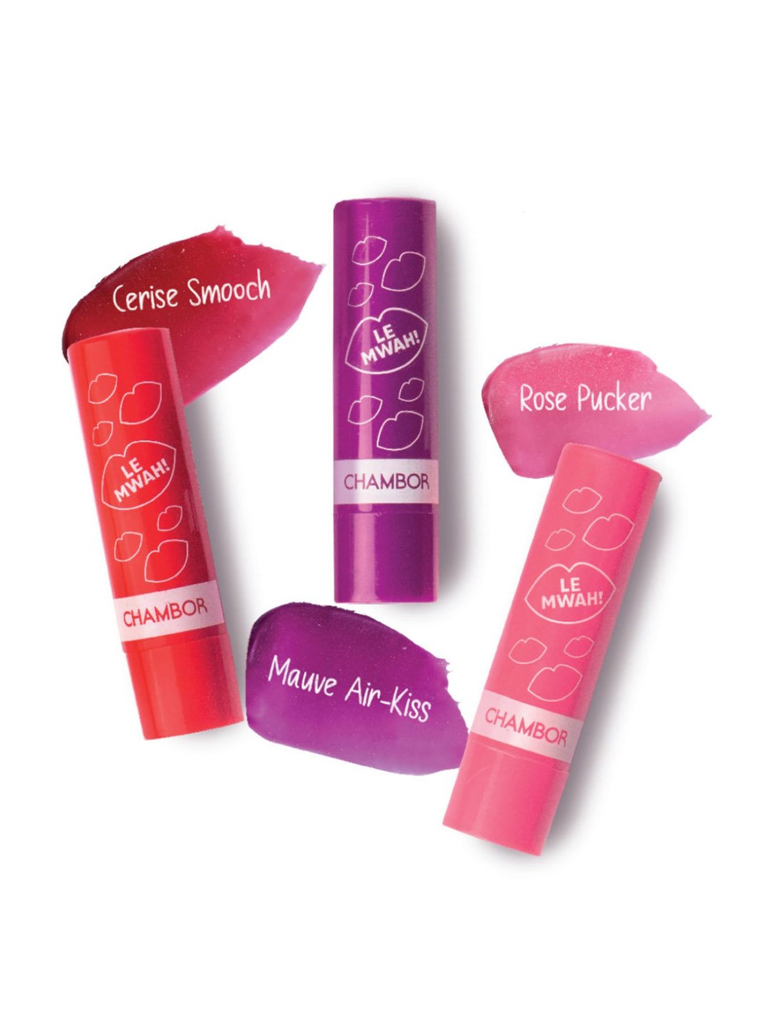 Chambor Le Mwah! Moisturising Tinted Lip Balm with Antioxidant & SPF22 Cerise Smooch - 4.5 gm