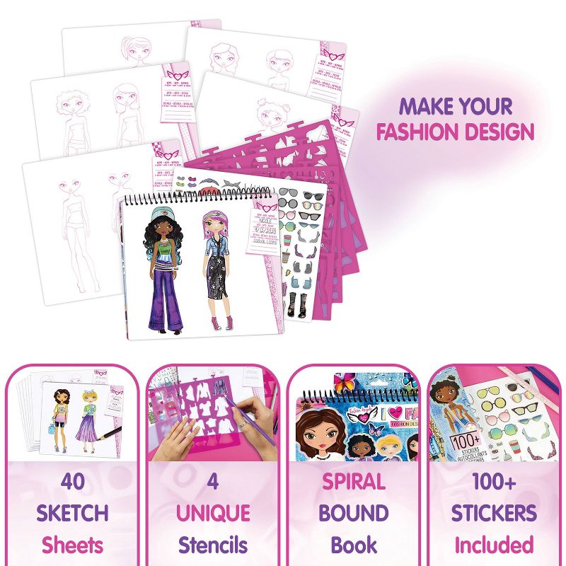 I Love Fashion Design Sketch Set - Fashion Angels
