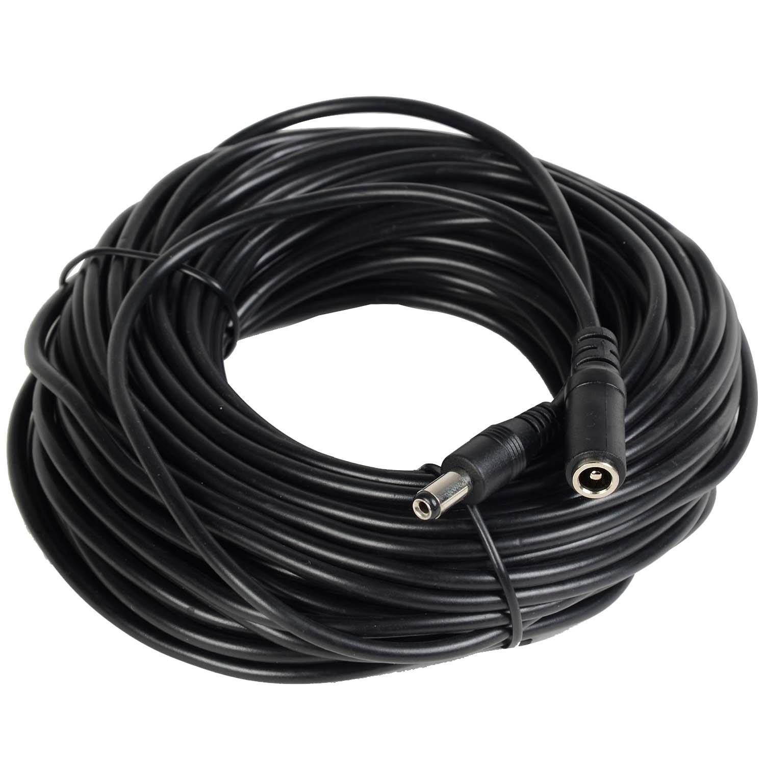 VideoSecu 2.1mm x 5.5mm 12V DC Power Adapter Cable Pigtail Plug Extension Cord 33ft for CCTV Surveillance Camera W2U
