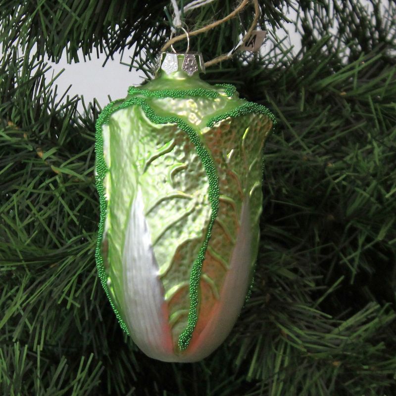 Holiday Ornament 4.25" Romaine Lettuce Salad Farm Diet Food Greens  -  Tree Ornaments