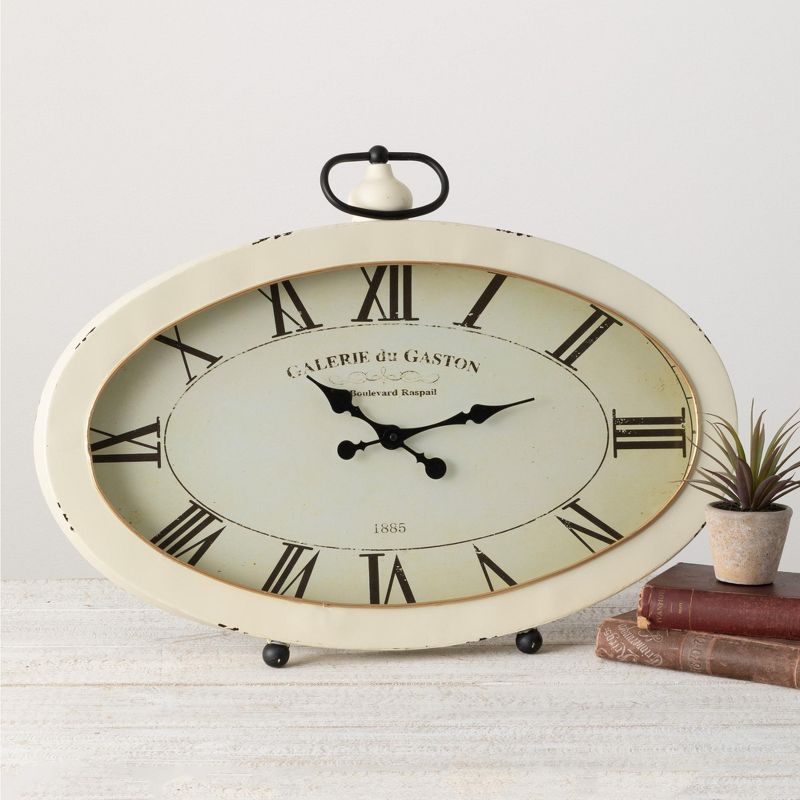 Square Industrial Table Clock - Stonebriar Collection
