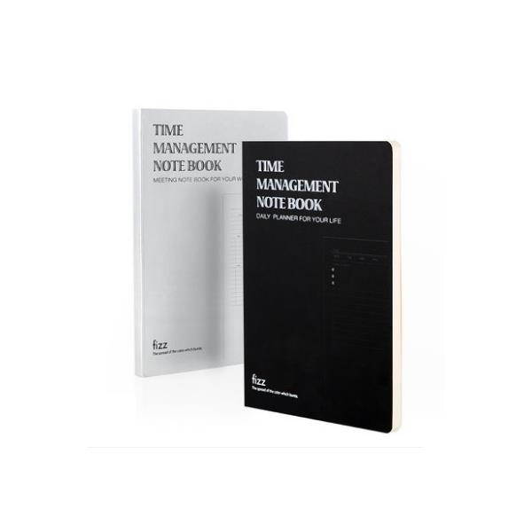 Fizz FZ332015 Time Management Notebook Efficiency Manual For Office Conference Black