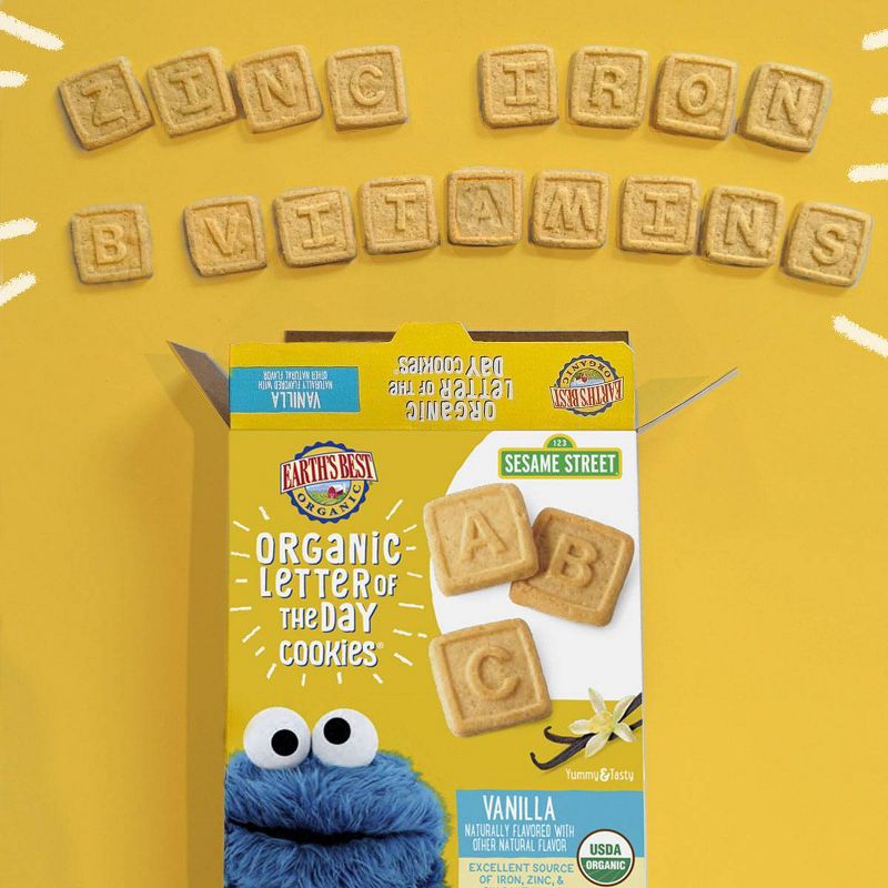 Earth's Best Organic Vanilla Letter of the Day Cookies - 5.3oz
