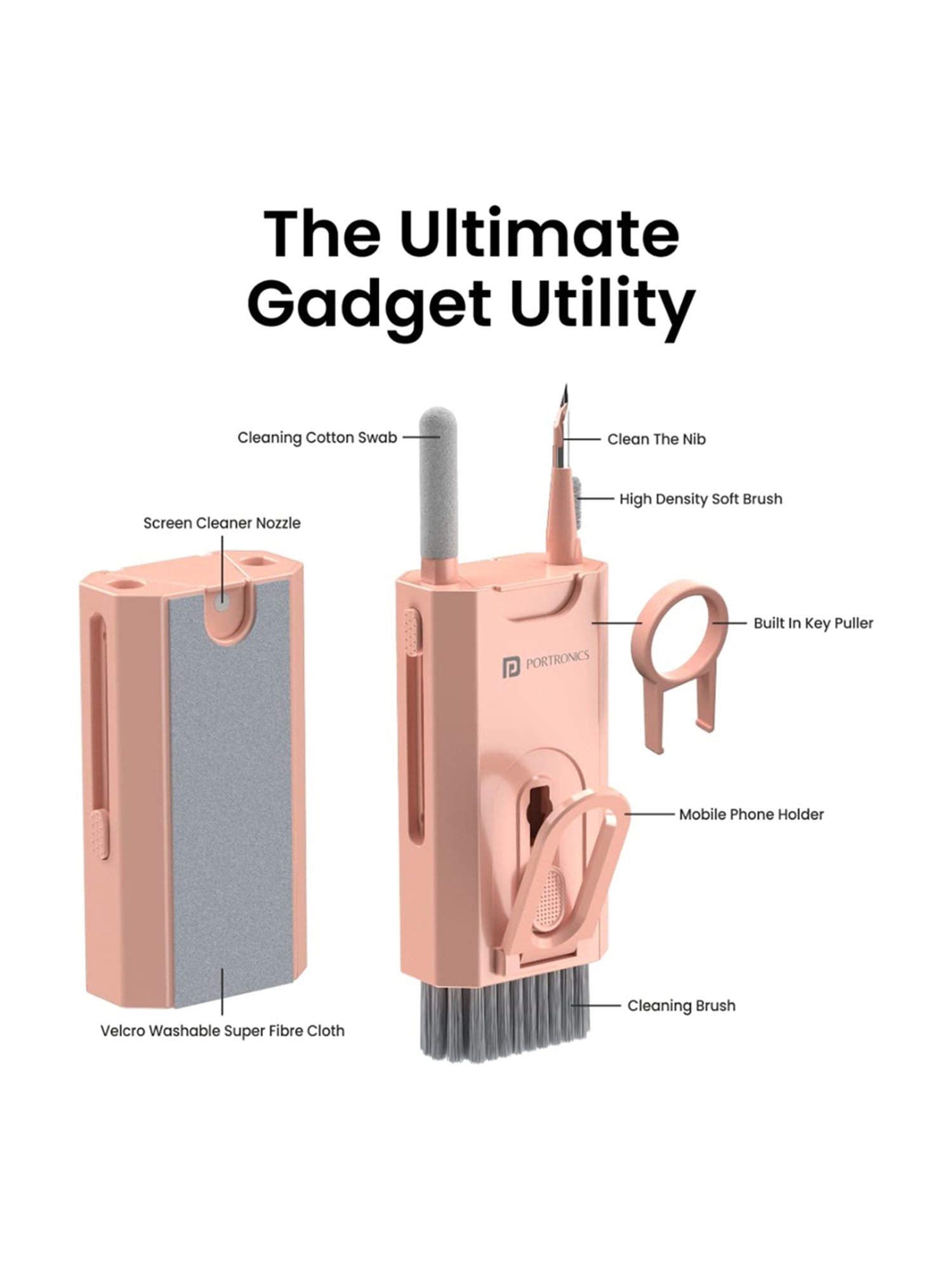 GRIPP 4 in 1 Professional Screen Cleaner Kit Includes Screen Cleanser Spray 150ml (Blue)