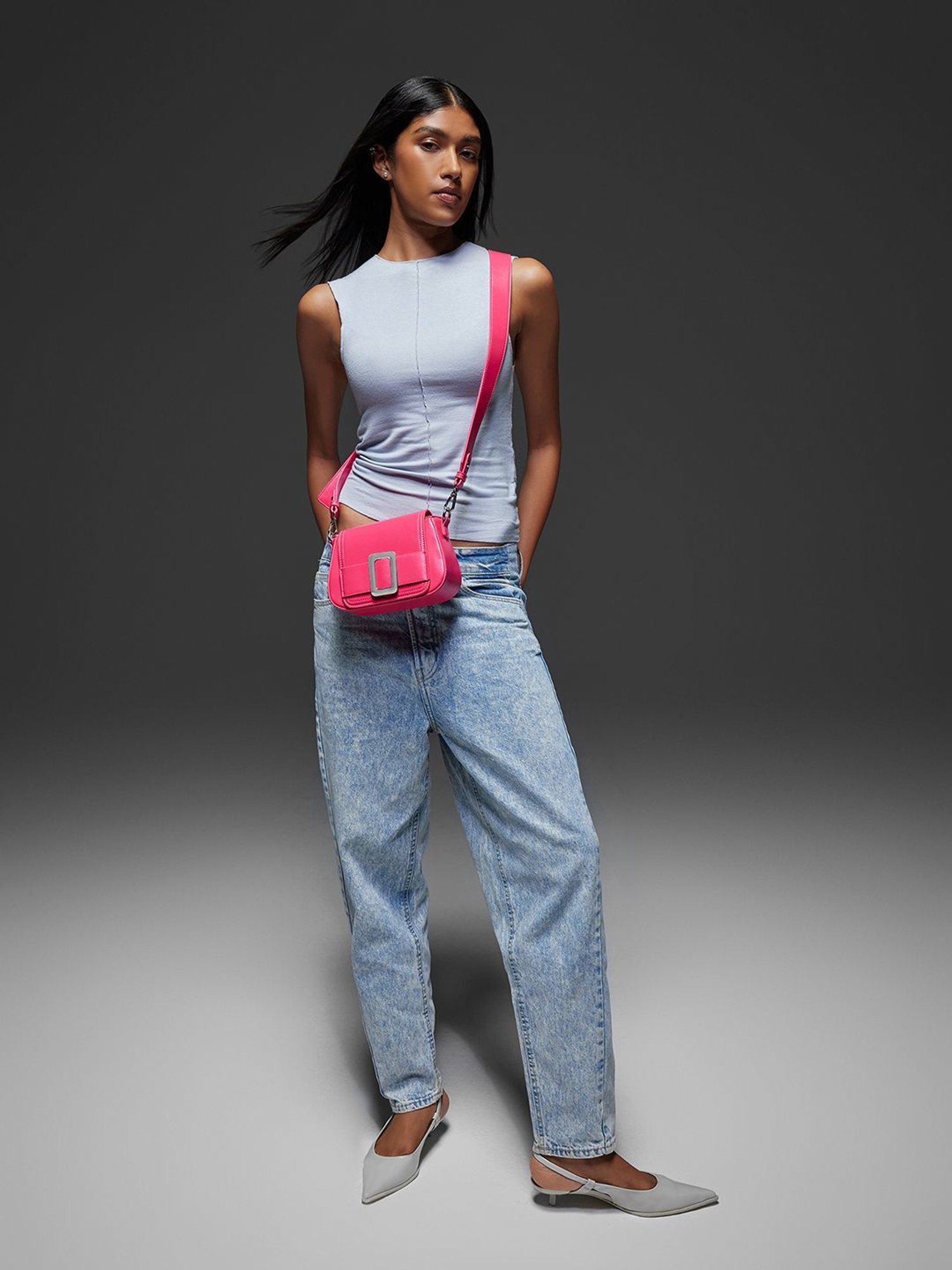 Miraggio Khloe Pink Small Cross Body Bag