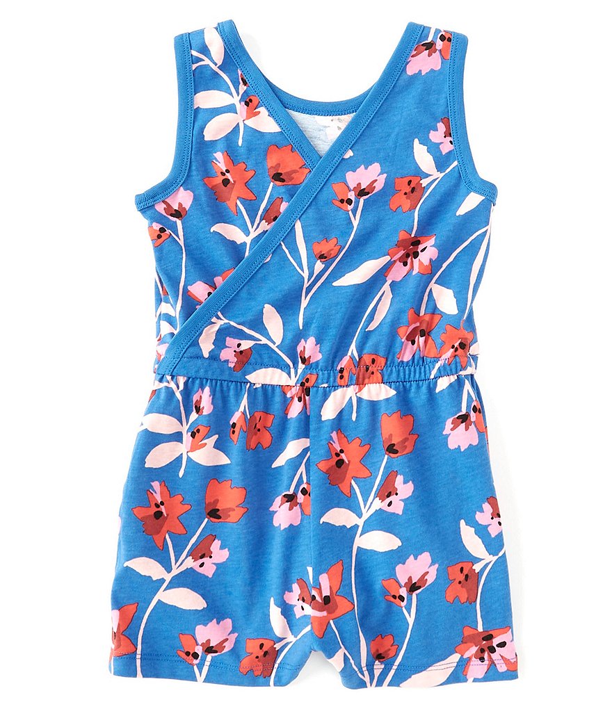 Tea Collection Little Girls 2-6 Reversible Floral Print Romper