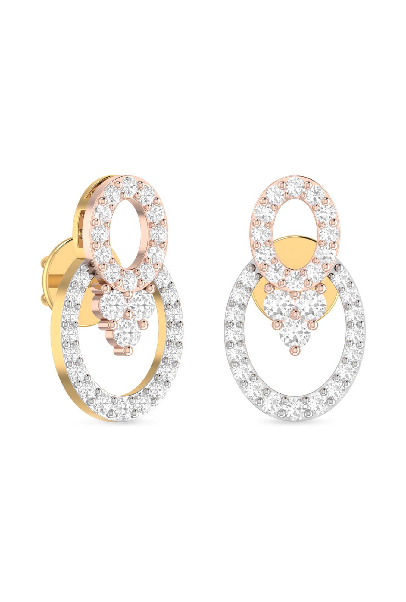 PC Jeweller Flinn 22 kt Gold Earrings