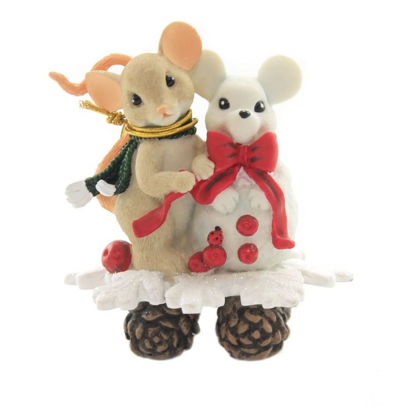 Charming Tails 3.25" Snow Happy To Share The Journey With You Dean Griff  -  Decorative Figurines
