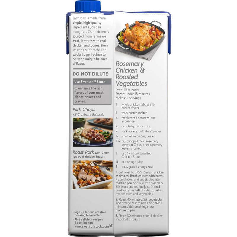 Swanson 100% Natural Unsalted Chicken Cooking Stock 32oz