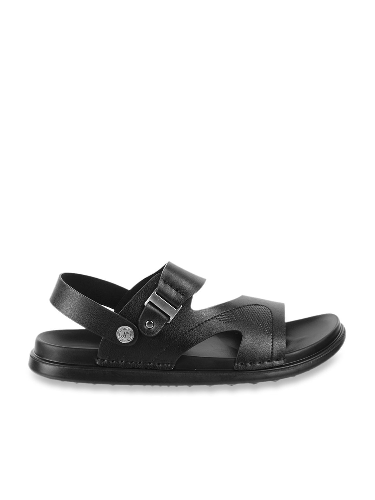 J. Fontini by Mochi Men's Black Sling Back Sandals