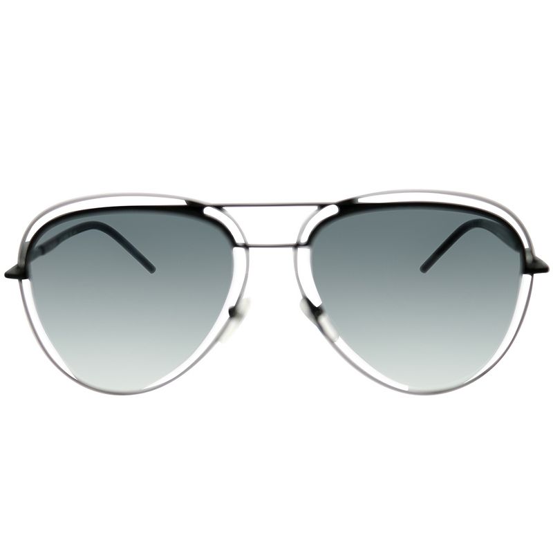 Marc Jacobs Marc 7/S MGF Unisex Aviator Sunglasses Shiny Black 54mm