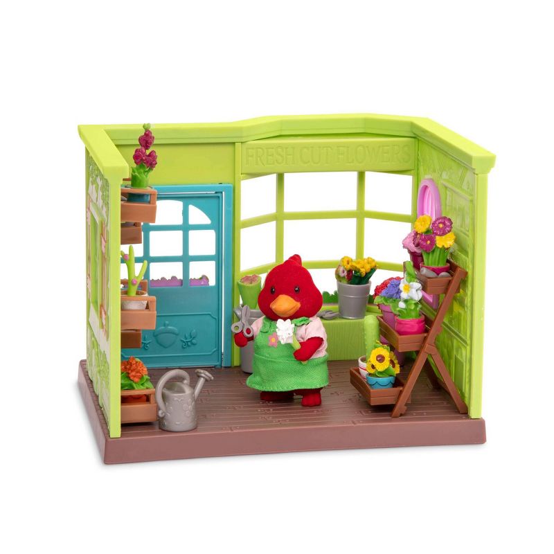 Li'l Woodzeez Store Playset with Accessories 26pc - Li'l Petals Flower Shop