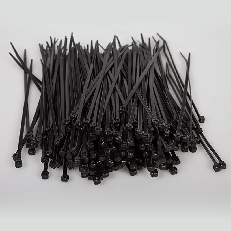 White Cable Zip Ties Premium Nylon Wire Management Ties 50 LB Tensile Strength 8 Inch White 1000 Pack