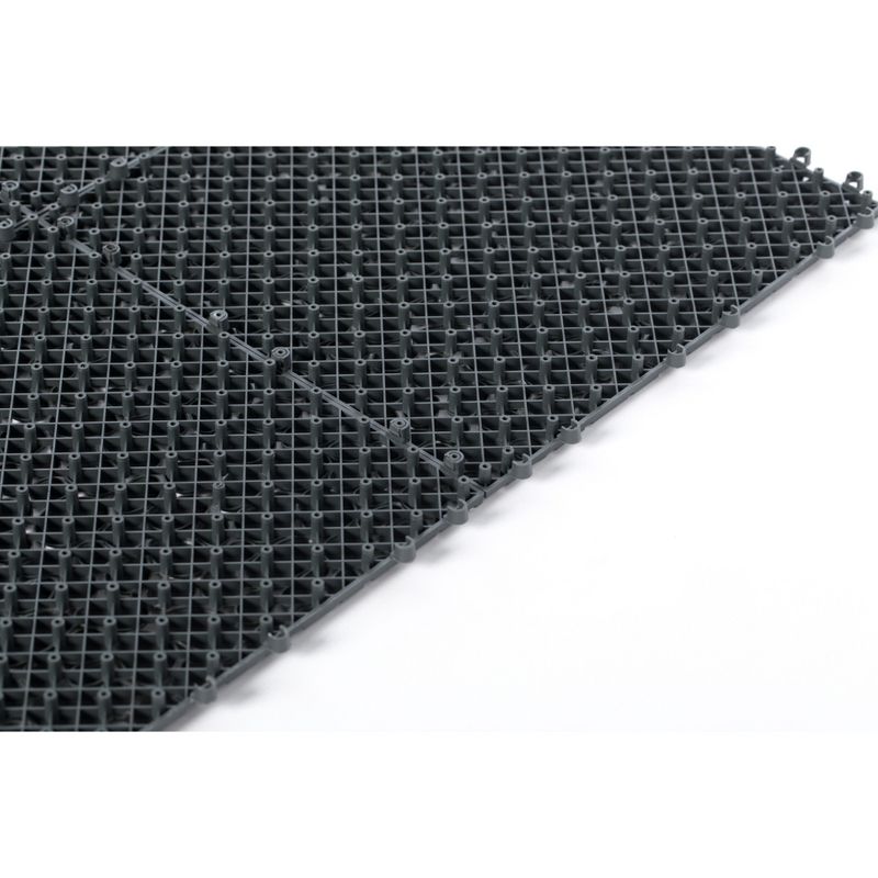 Gardenised Interlocking Cobbled Stone Look Garden Pathway Tiles, Decorative Floor Grass Pavers Anti- Slip Mat, 5 pack  