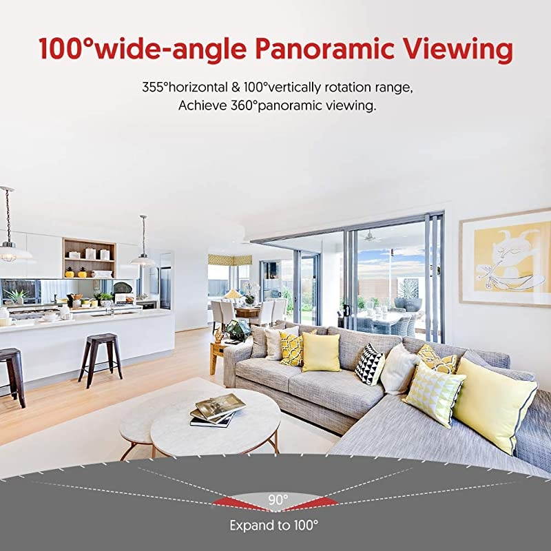 Dualband 24Ghz 5Ghz WiFi Camera Home Camera1080P Security Pet Camera Baby Monitor with TwoWay AudioMotion Detection