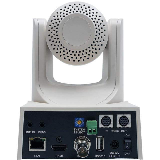 PTZOptics 12x Network Device Interface Camera, 1080p at 60fps, White #PT12XNDIWH