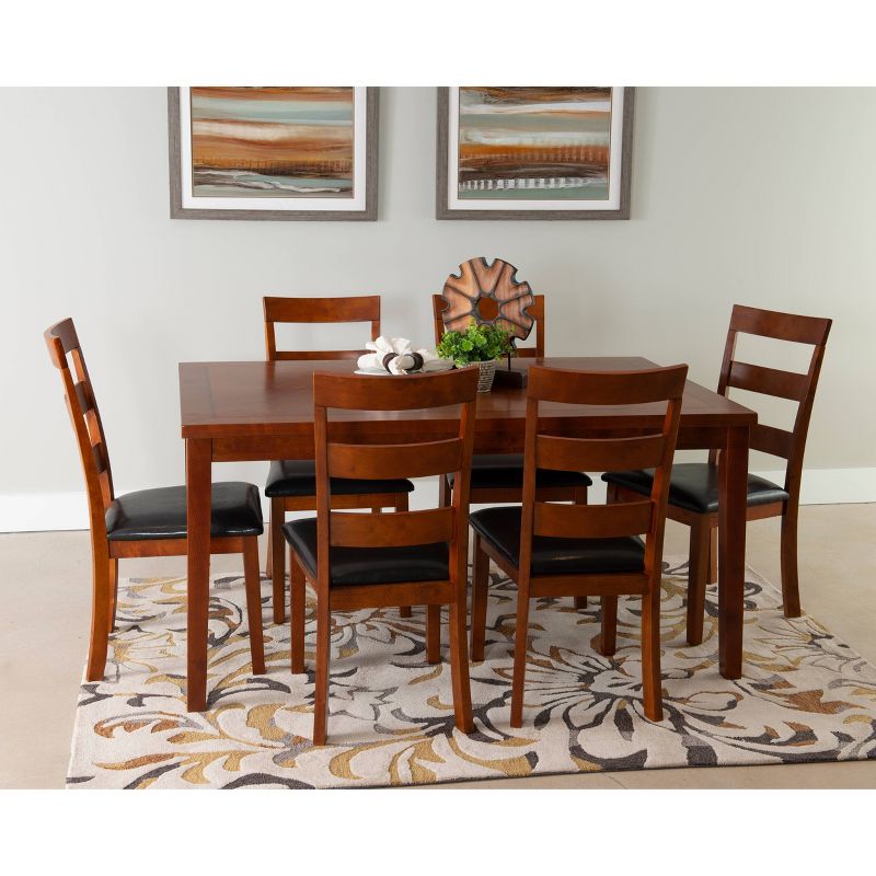 7pc Clinton Dining Set Cherry - Powell Company