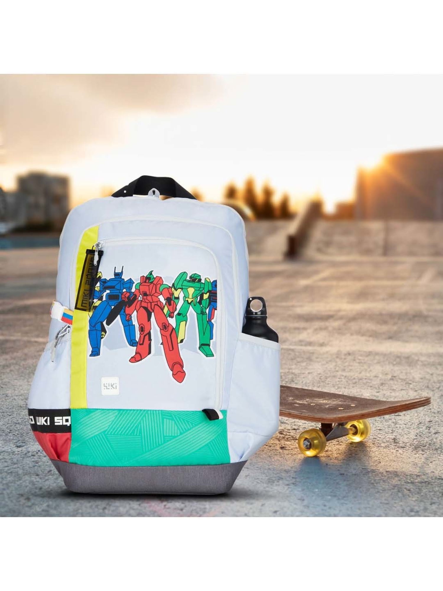 Wiki 34 Ltrs Grey Medium Backpack