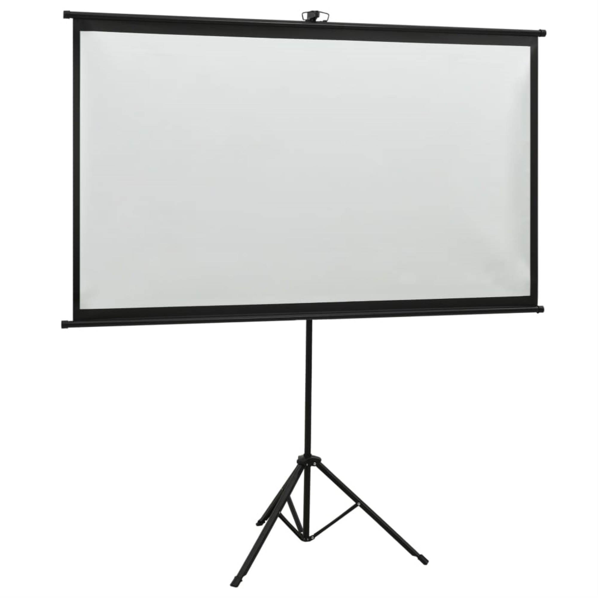 vidaXL Projection Screen with Tripod 72" 4:3 Home Theater Screen Presentation