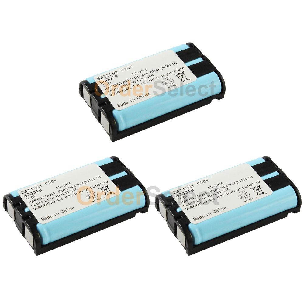 3 NEW OEM BG0019 BG019 Cordless Home Phone Rechargeable Replacement Battery Pack