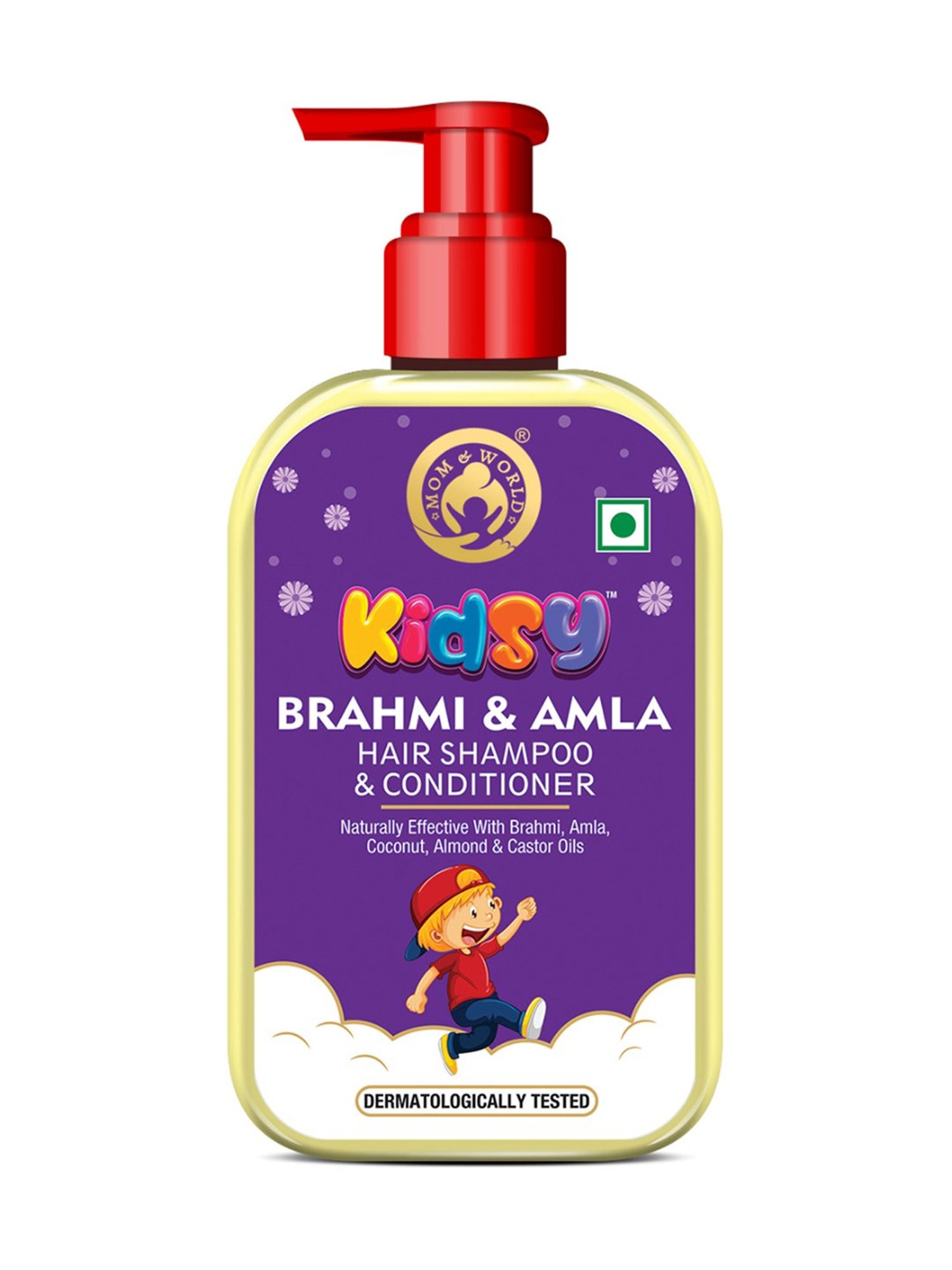 Mom & World Kidsy Brahmi, Amla Hair Shampoo & Conditioner - 240 ml