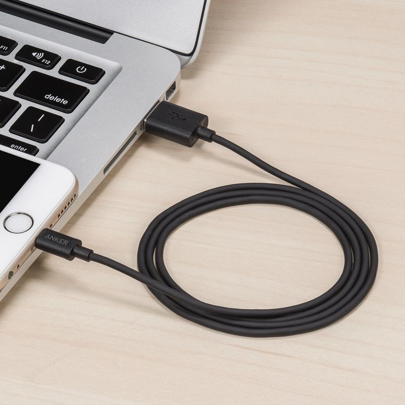 Anker 3' Lightning to USB-A Round Cable - Black