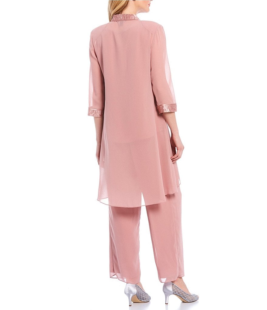 Alex Evenings Stretch Velvet Long Sleeve Ruched Beaded Accent Collar Boat Neck Blouse