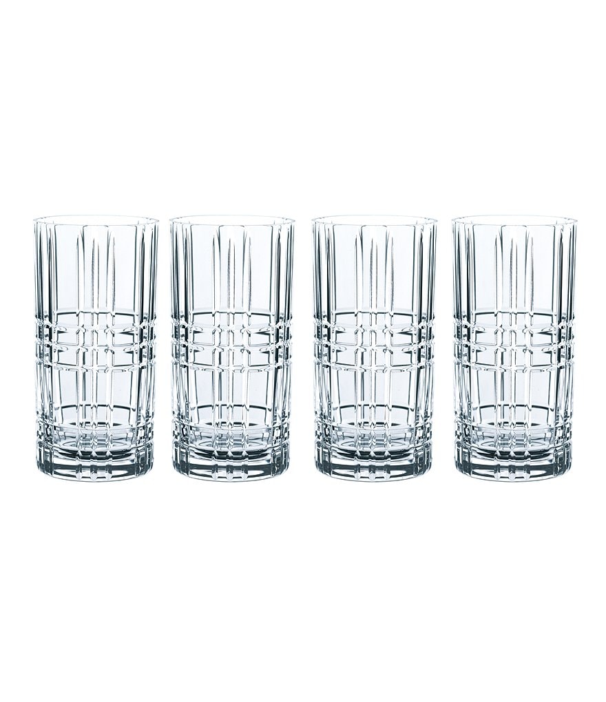 Nachtmann Square Long drink Glasses, Set of 4