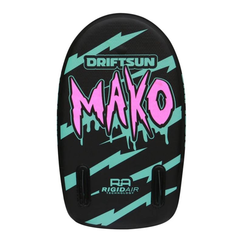 Driftsun Mako 42 Inch Inflatable Lightweight Bodyboard Package w/ Travel Storage Board Straps and Pump for Beginner Kid and Adult Water Sports, Blue