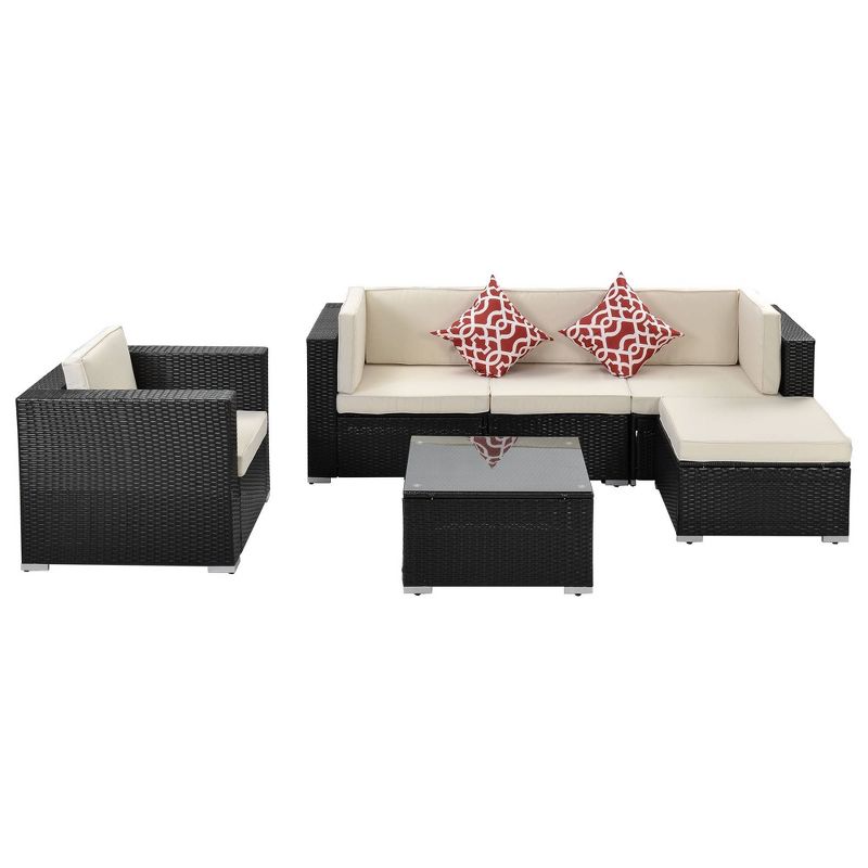 Draper 5pc Sectional Set with Sunbrella - Sage - Leisure Made