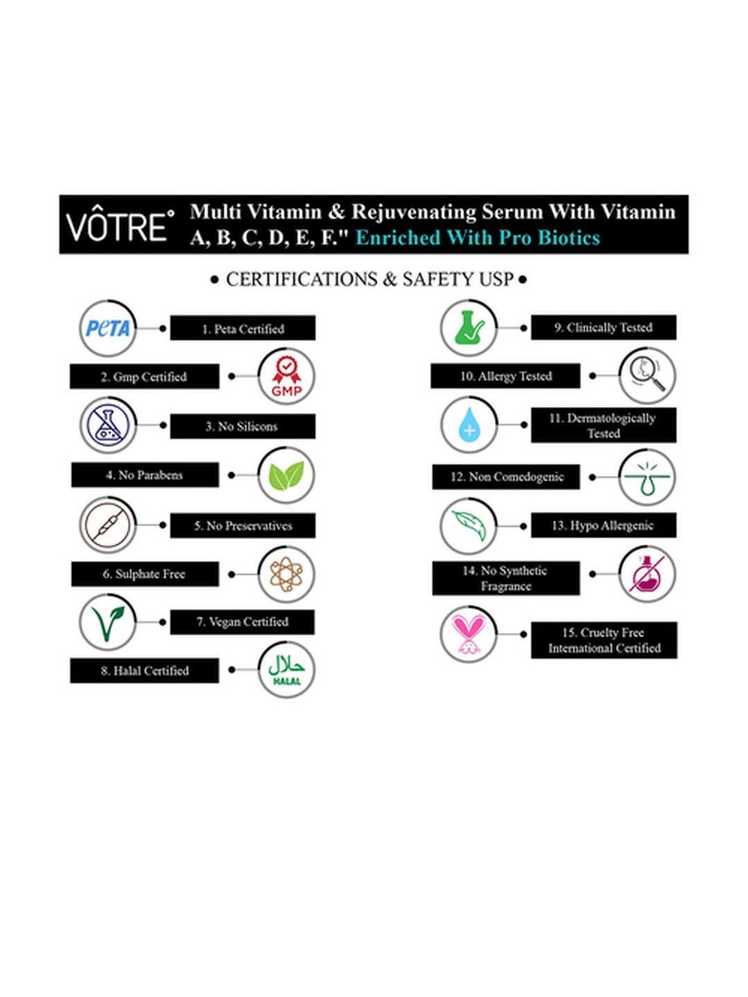 Votre Multi Vitamin & Rejuvenating Serum - 25 ml