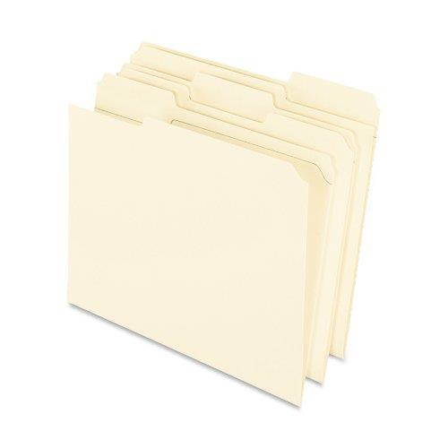 Pendaflex Reinforced Top Tab File Folders, 11 point Kraft, 1/3 Cut, Letter, 100/Box