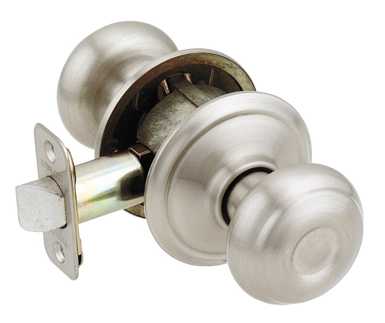 Schlage F10VGEO619 Satin Nickel Georgian Knob Passage Set